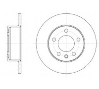 Тормозной диск перед.не вентелируемый (пр-во REMSA) Opel Omega A 1.8
