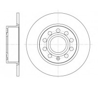 Диск тормозной задний (пр-во REMSA) Skoda Octavia A5