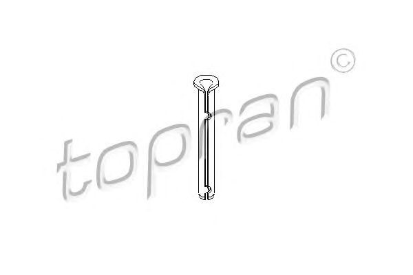 Втулка петли завесы двери D=8mm L=63mm Opel Kadet, Ascona, Vectra, Omega TOPRAN 206 055 755