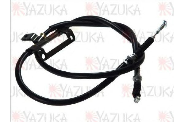 Трос ручного тормоза левый 1657mm (пр-во YAZUKA) Mazda 626 91-