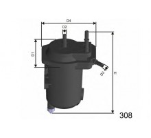 Фильтр топливный (MISFAT) RENAULT KANGOO -08