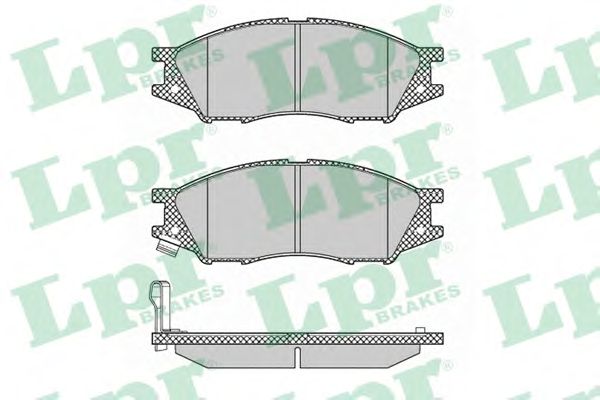 Колодки тормозные передние (пр-во LPR) Nissan Almera 