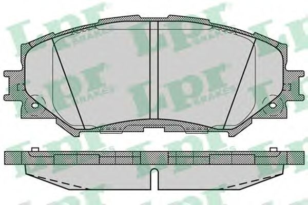 Колодки тормозные передние 17,5*139*55 (пр-во LPR) Toyota Urban Cruiser, Auris Rav |V