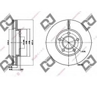 Тормозной диск  DJ PARTS