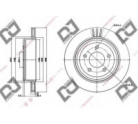 Тормозной диск  DJ PARTS