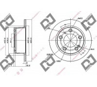 Тормозной диск  DJ PARTS