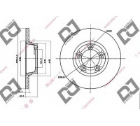 Тормозной диск  DJ PARTS