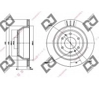 Тормозной диск  DJ PARTS