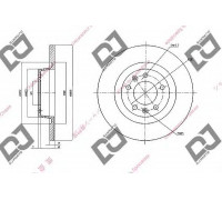 Тормозной диск  DJ PARTS