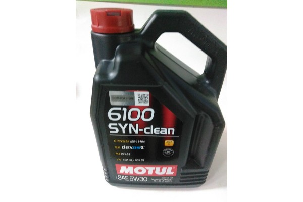 Масло моторное синтетика 5W30 (MOTUL) SYN-CLEAN 5L, 814251, 6100, 107948