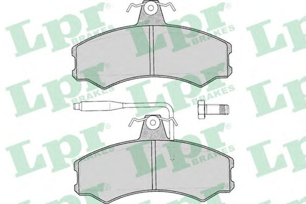 Колодки тормозные передние (пр-во LPR) Citroen C25, 86-