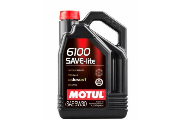 Масло моторное синтетика 5W30 (MOTUL) SAVE-LITE 4L 107957, 839650, 6100