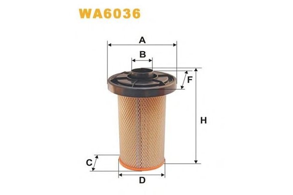 Фильтр воздушный (пр-во WIX) WA6036/AK280