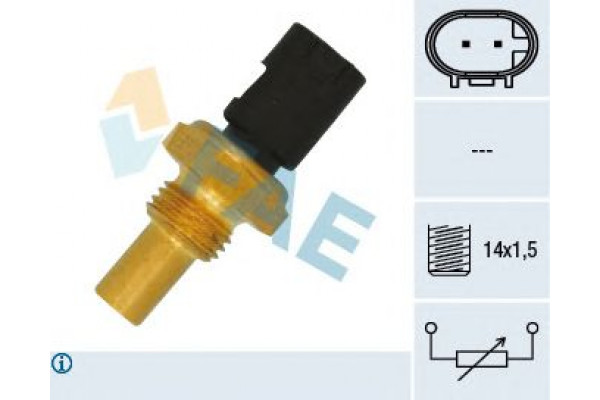Датчик, температура охлаждающей жидкости (пр-во FAE) Mercedes Sprinter OM602 