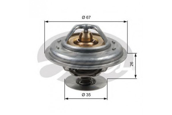 Термостат вставка (пр-во GATES) T4/LT 2.5TDI/Passat B2/Audi 100/A6