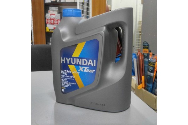 Масло моторное 5W30, 4L (HYUNDAI) синт диз Diesel Ultra SN/CF Xteer HYUNDAI