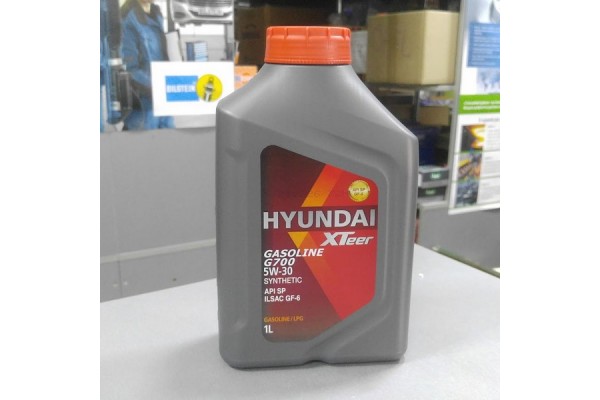 Масло моторное 5W30 синтетическое  Hyundai, Xteer, Gasoline, G700, SN , 1L