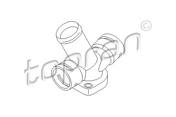 Фланец охлаждающей жидкости  TOPRAN