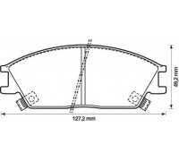 Колодка торм. передн. JURID HYUNDAI ACCENT, GETZ 