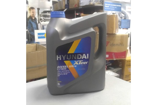 Масло моторное 5W30, 5L, DPF (HYUNDAI) синт диз Diesel Ultra C3 SN/C3 XTeer HYUNDAI