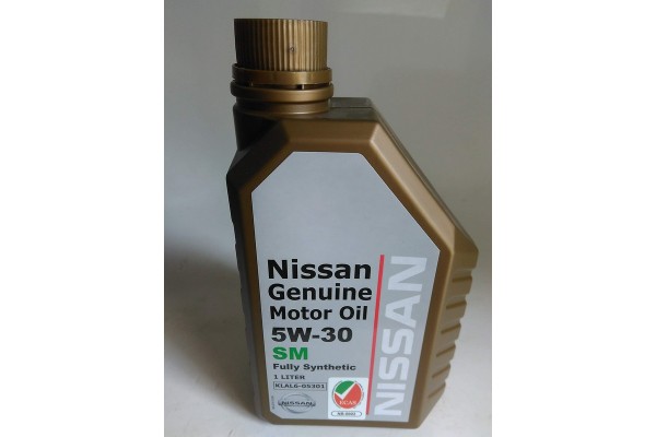 Масло моторное 5W30 Genuine Motor Oil SM (пр-во NISSAN) 1L.
