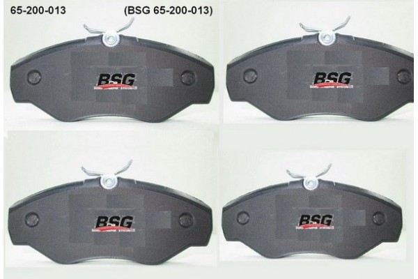 Комплект тормозных колодок, дисковый тормоз  BSG