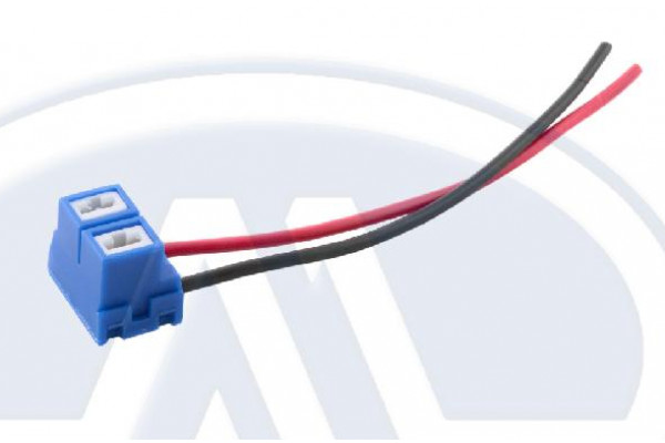 Разъем гнездовой 2 контактный (КИТАЙ) под лампу Н7 для фар с проводами