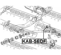 Подвеска, рычаг передний  салентблок FEBEST KIA CARNIVAL