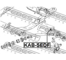 Подвеска, рычаг передний  салентблок FEBEST KIA CARNIVAL