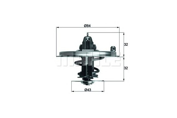 Термостат, охлаждающая жидкость  MAHLE ORIGINAL