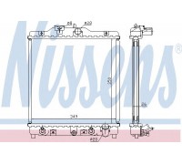Радиатор, охлаждение двигателя NISSENS  CIVIC 13/14/15 MT 91-00 