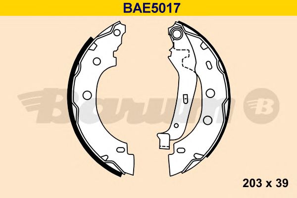 Колодка барабанная заднего тормоза (GLOBER) RENAULT KANGO 97-