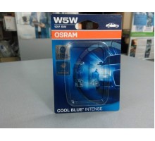Лампа автомобильная к-т 2 шт (OSRAM) 12V W5W COOL BLUE INTENSE