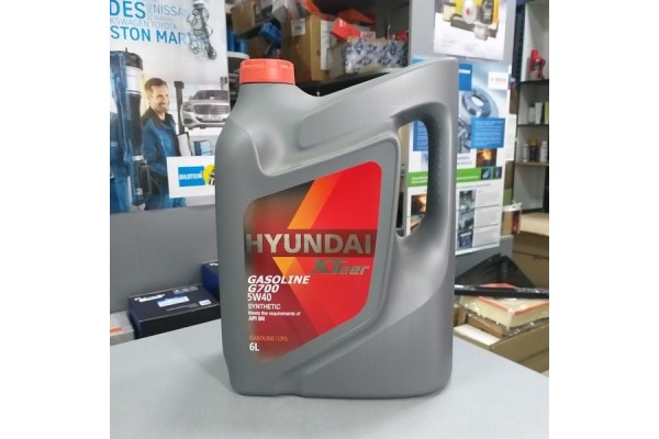 Масло моторное 5W40 (HYUNDAI) Xteer Hyundai Gasoline G700 SN 6L
