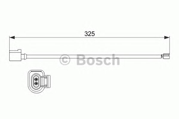 Сигнализатор, износ тормозных колодок BOSCH TOUAREG