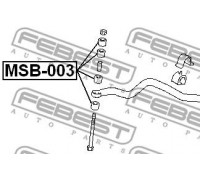 Втулка стойки стабилизатора FEBEST Mitsubishi LANCER/LANCER