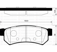 Колодка тормозные задние PARTS-MALL  CHEVROLET LACETTI