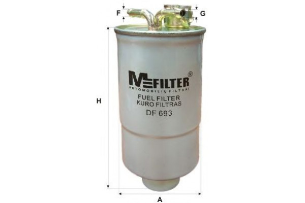 Фильтр топливный MFILTER Фильтр топливный LT 2.5-2.8TDI 96>06