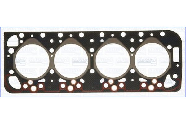 Прокладка головки блоку (AJUSA) Ширина (мм): 177 Диаметр: 96 мм Количество пазов/ отверстий: 4, Ford/Peugeot 2.3D/2.5D XD2/XD3 4K 1.7M