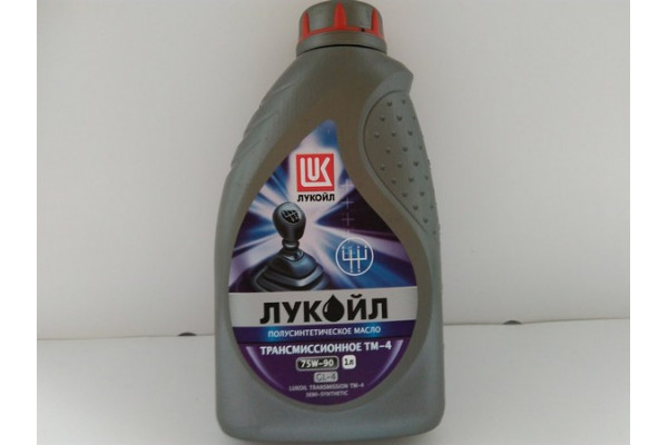 Масло трансмиссионное полусинтетическое TM-4,TM4,GL-4,GL4  LUKOIL 75W-90 1L