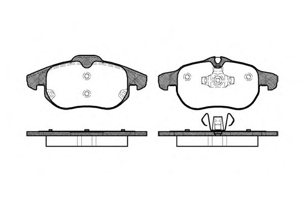 Комплект тормозных колодок, дисковый тормоз  REMSA