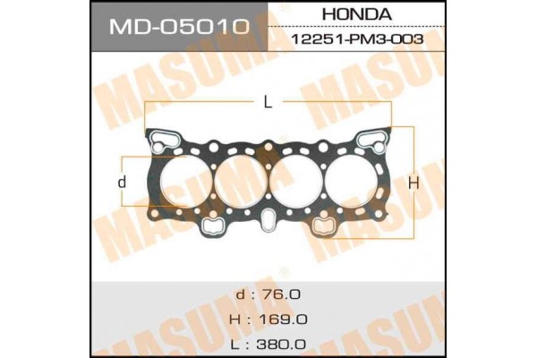 Прокладки головки блока NIPPON MOTORS  Honda D16A