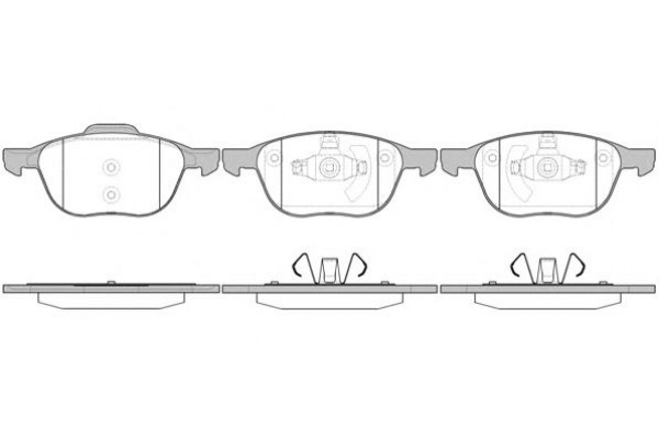 Колодки тормозные передние (пр-во REMSA) Ford Focus 