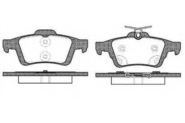 Колодка задняя тормозная CV6Z-2200-A, CV6Z2200A (REMSA) FORD FOCUS, Ford Escape USA