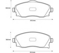 Колодки тормозные перед (пр-во BSG) Opel Combo 01-04/Corsa 01-