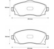 Колодки тормозные перед (пр-во BSG) Opel Combo 01-04/Corsa 01-