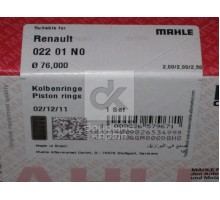 Кольца поршневые RENAULT 76,00 K9K 1,5TD (пр-во Mahle)