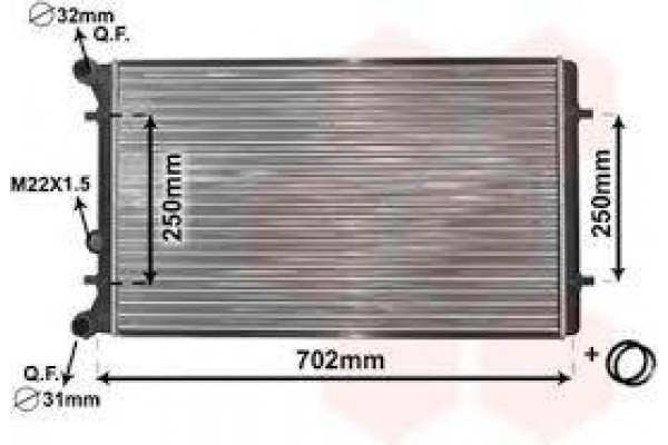 Водяной радиатор TEMPEST (4613875333) AVEO 
