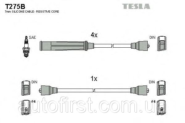 Комплект проводов зажигания (TESLA)