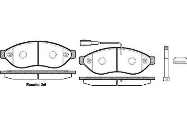 Колодка торм. CITROEN JUMPER,FIAT DUCATO,PEUGE BOXER 06- передн. (пр-во REMSA) Колодка торм. CITROEN JUMPER,FIAT DUCATO,PEUGE BOXER 06- передн. (пр-во REMSA)